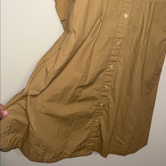 J. Crew Honey Brown Shirt Dress - size 0. F - Picture 7 of 7
